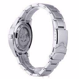 Stainless steel watch caseback with screw details for Seiko 5 Sports automatic watch