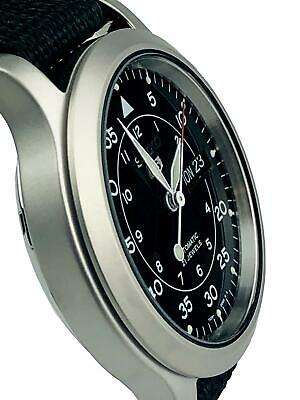 Seiko 5 Automatic Black Dial Black NATO Fabric Strap Men's Watch SNK809K2 - WatchNation