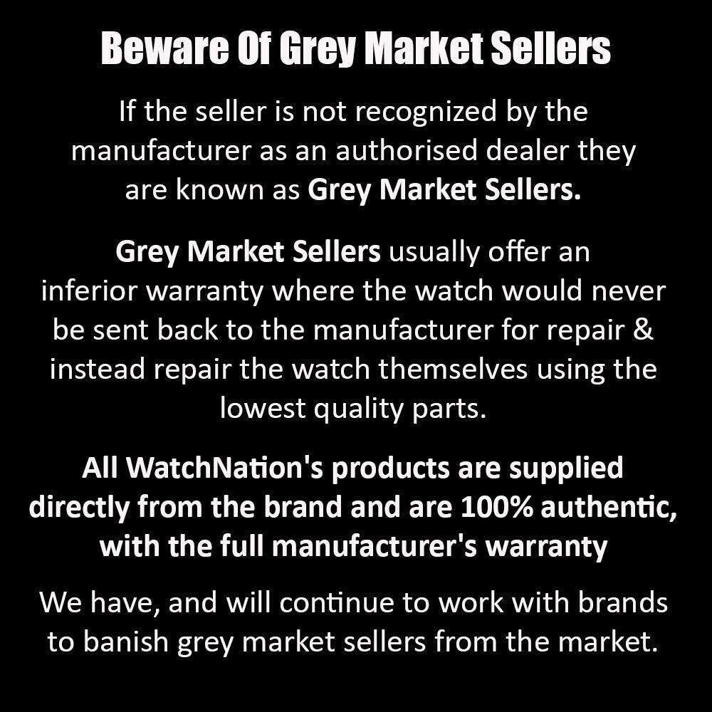 Grey market sellers warning notice