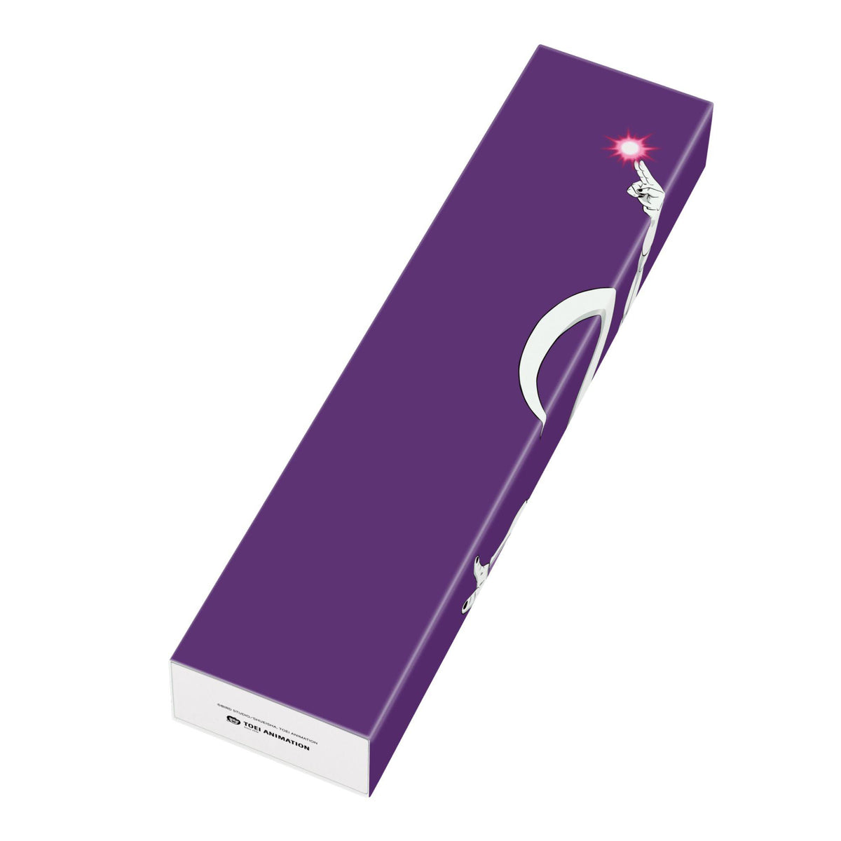 Purple Swatch watch gift box packaging with Frieza character artwork on the lid.