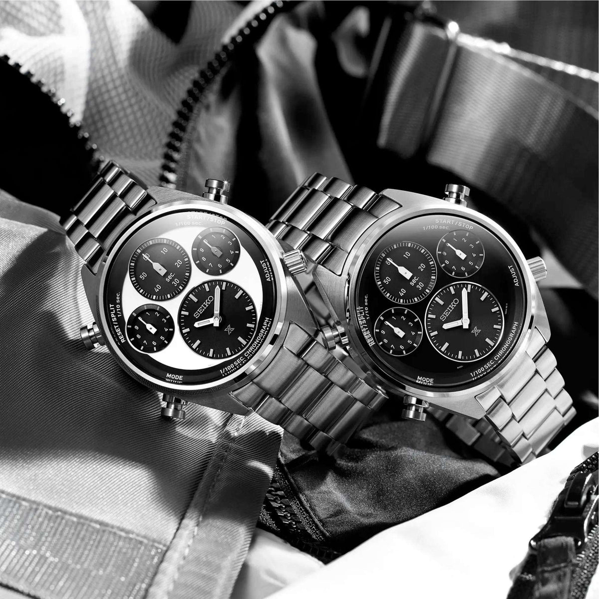 Seiko Prospex SFJ003P1 stainless steel bracelets lifestyle detail