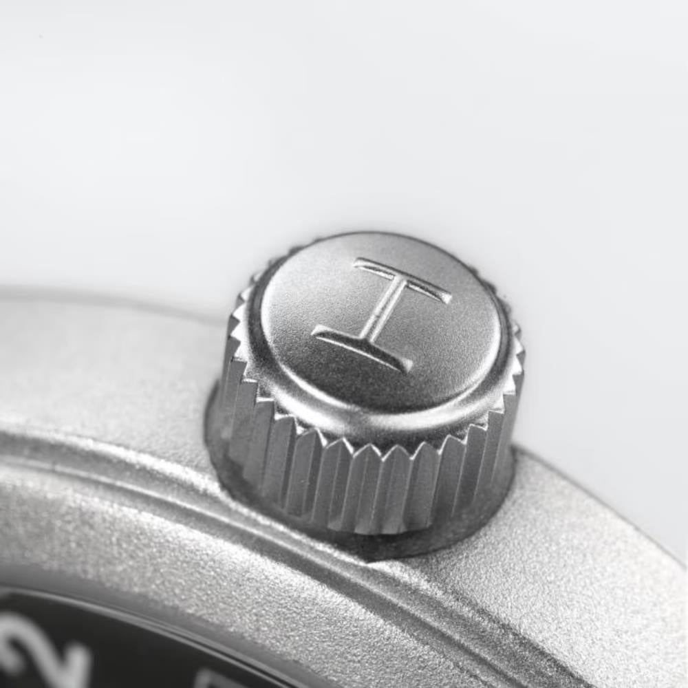 Hamilton Khaki Field H69439933 black dial with 12/24-hour Arabic numerals close-up