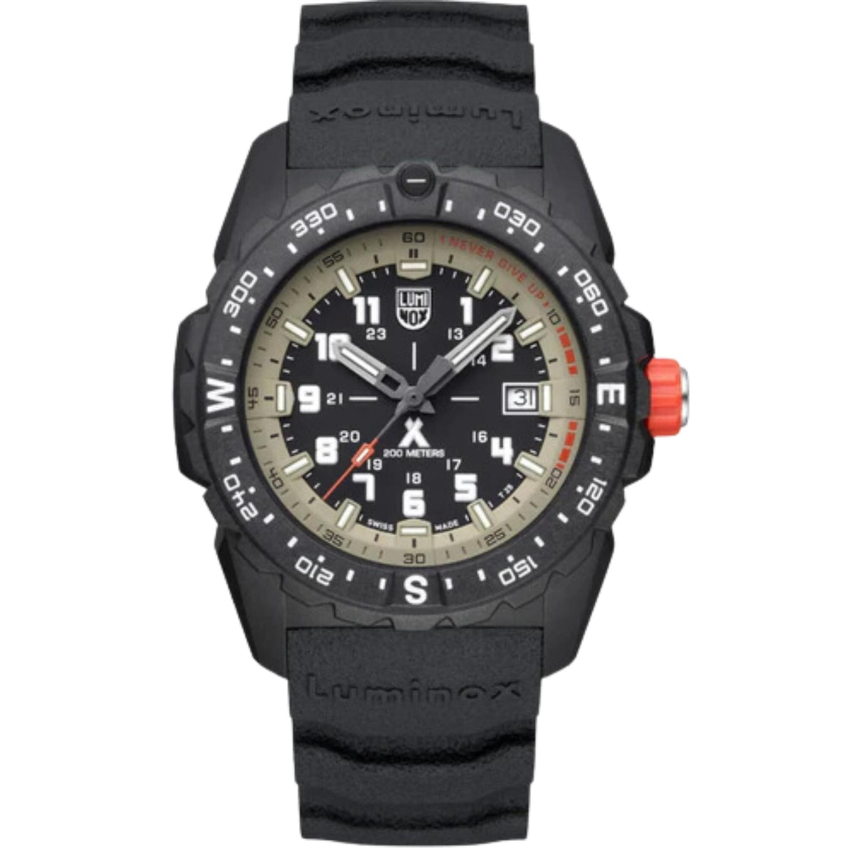 Luminox Bear Grylls Survival Quartz Black Dial Black Silicone Strap Men’s Watch XB.3731