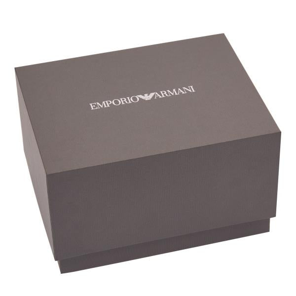 Emporio Armani gift box with brand logo, gray lid