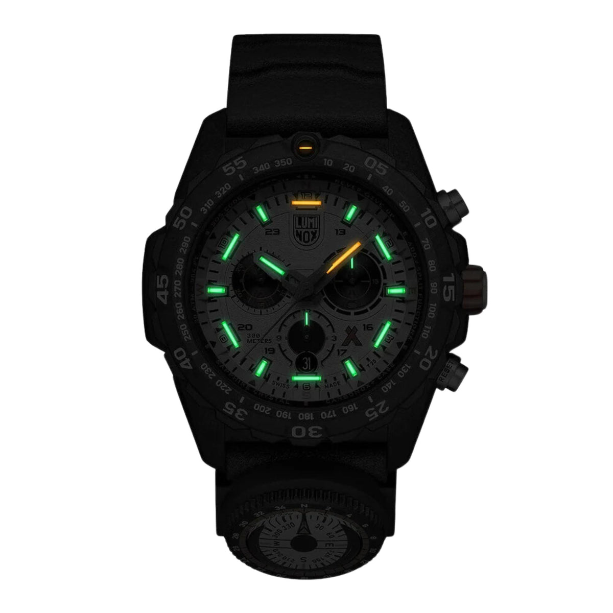 Luminox Bear Grylls Survival Master XB.3748 luminous illumination front view