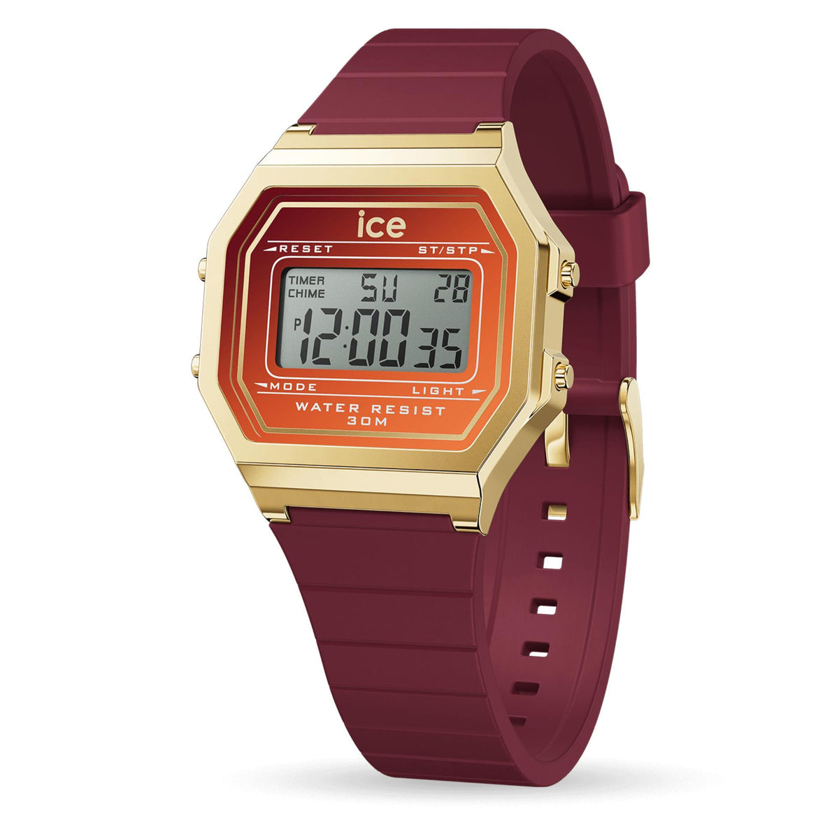 ICE Digit Retro Red Digital Silicone Strap Unisex Watch 023312