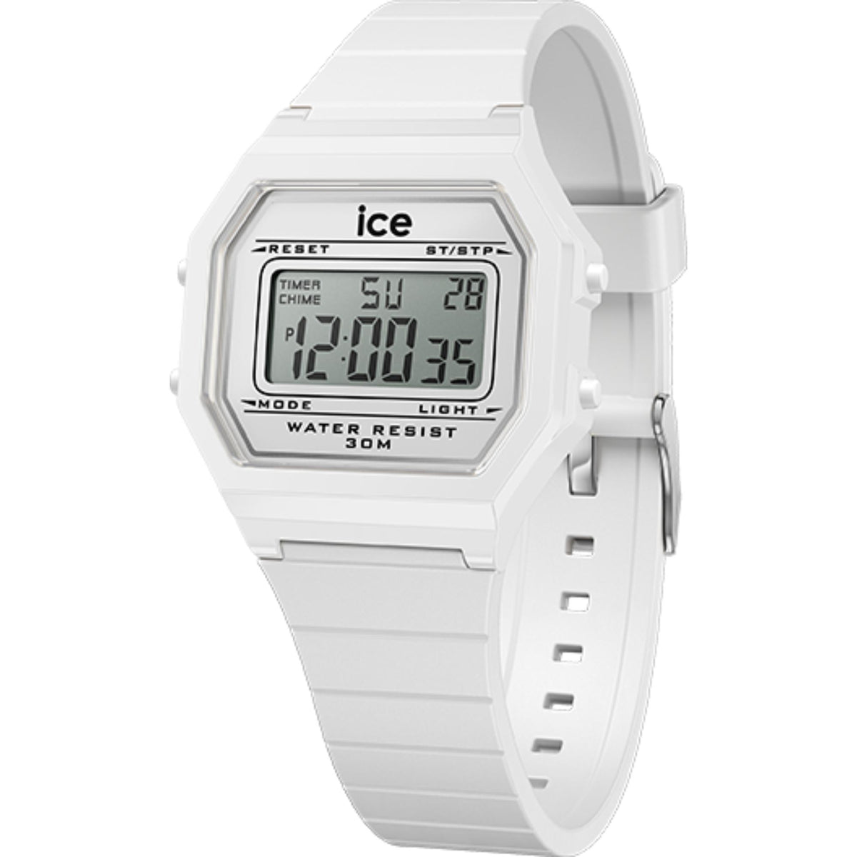 ICE Digit Retro White Digital Silicone Strap Women's Watch 022899