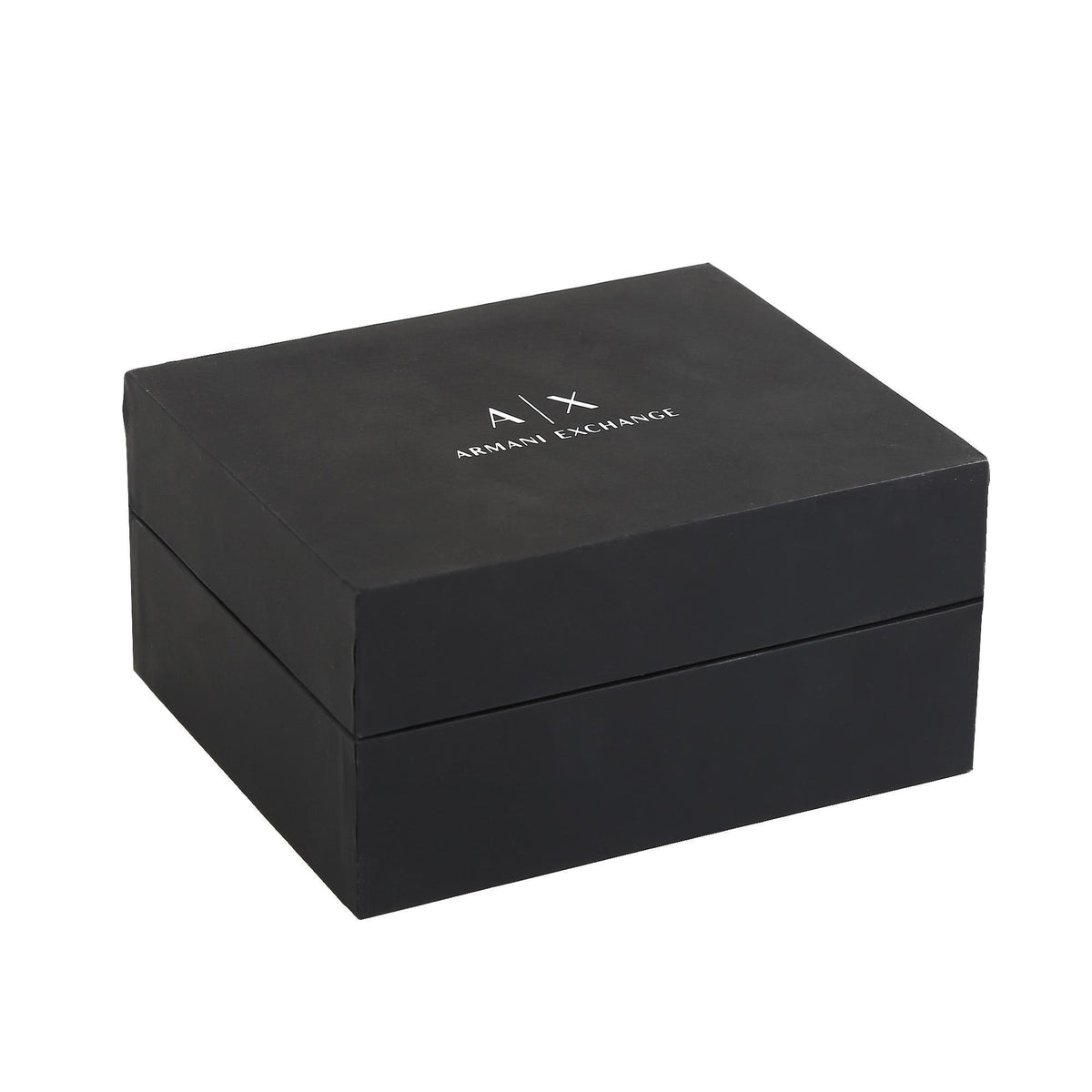 Armani Exchange watch box, black with A|X logo