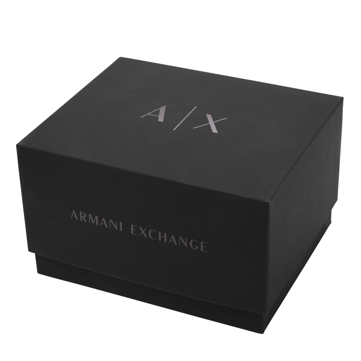 Armani Exchange branded gift box for watch and bracelet set
