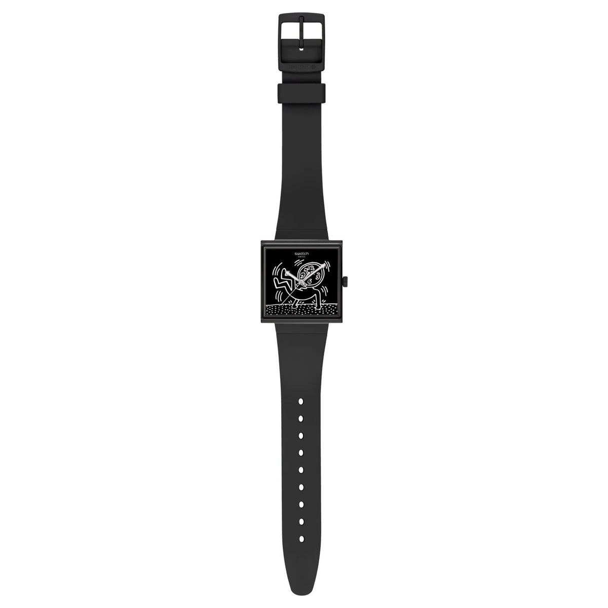 Swatch Break Loose Black Dial Unisex Watch SO34Z103