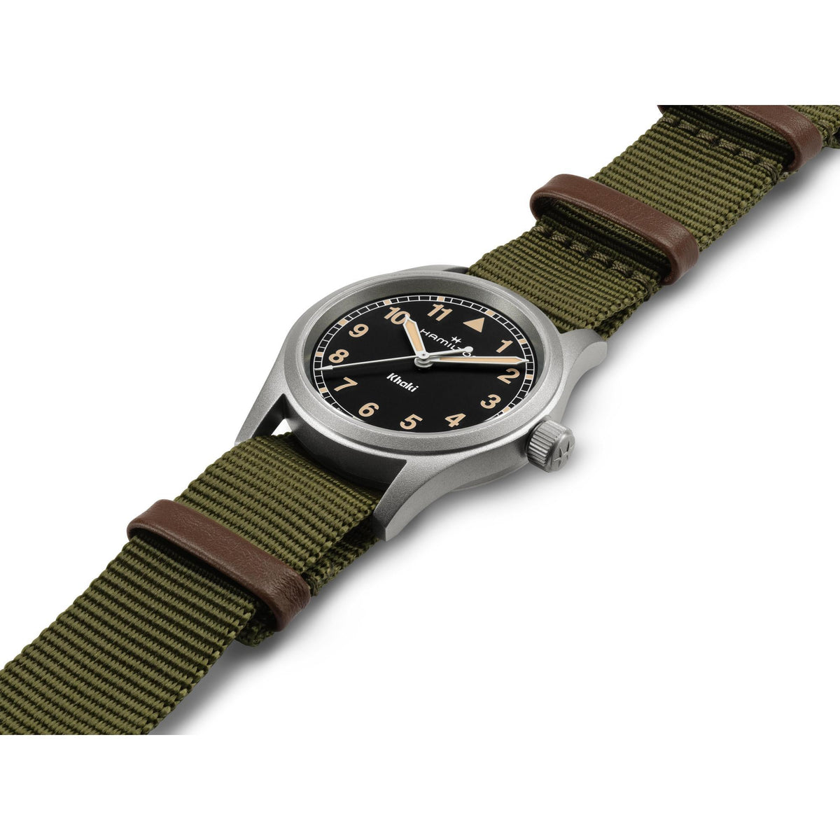 Hamilton Khaki Field H69301930 33mm stainless steel case side profile