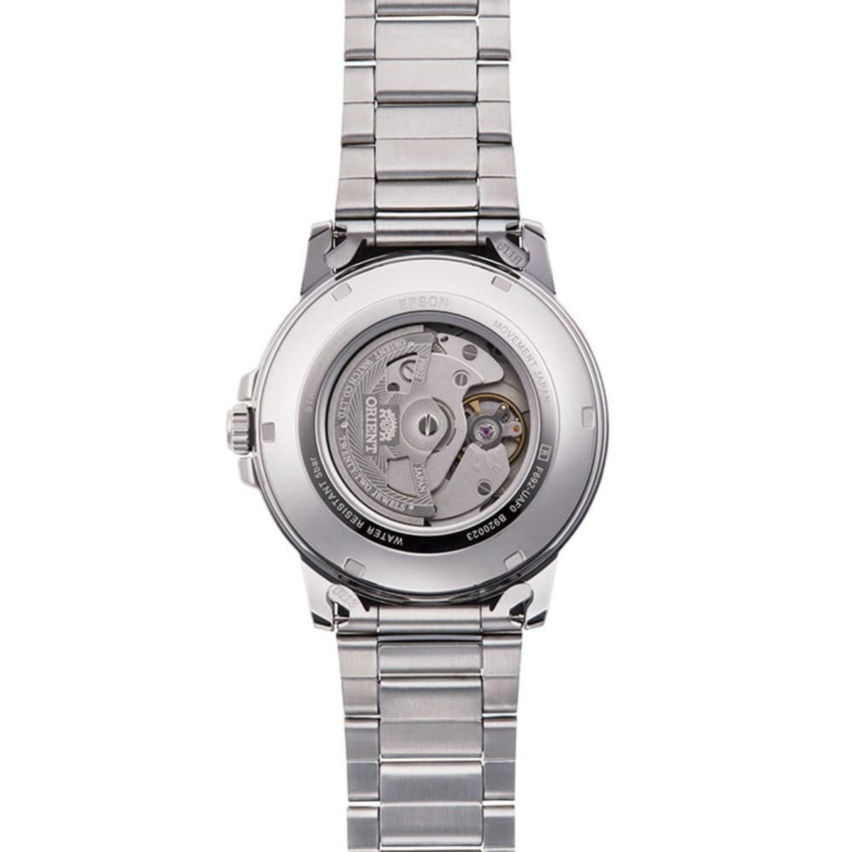 Orient Contemporary RA-AA0C02L39B watch with mechanical components on a white background