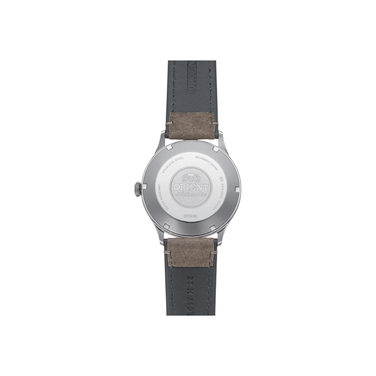 Orient Bambino RA-AC0P03L30B brown leather strap detail