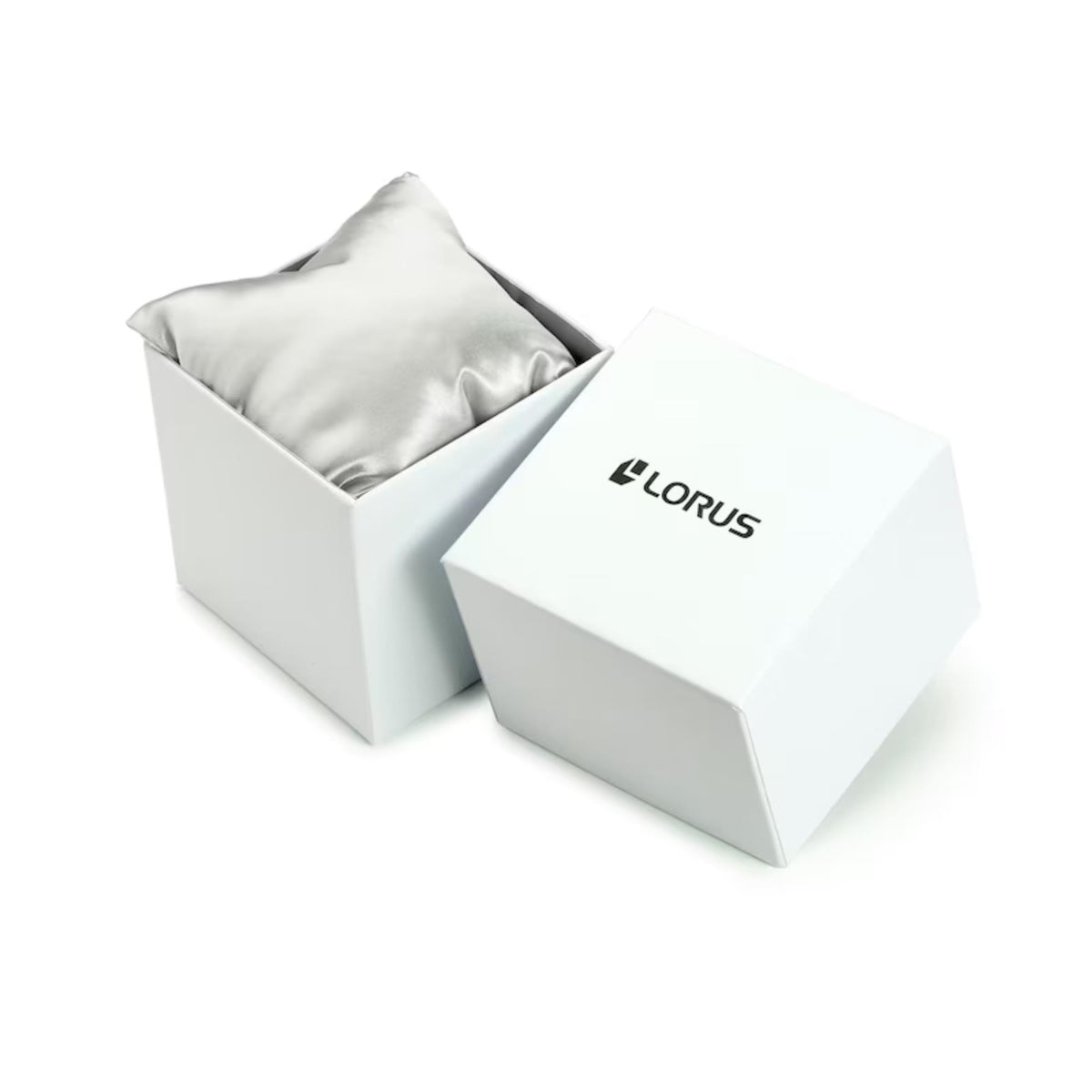 Lorus watch gift box with logo and padded insert