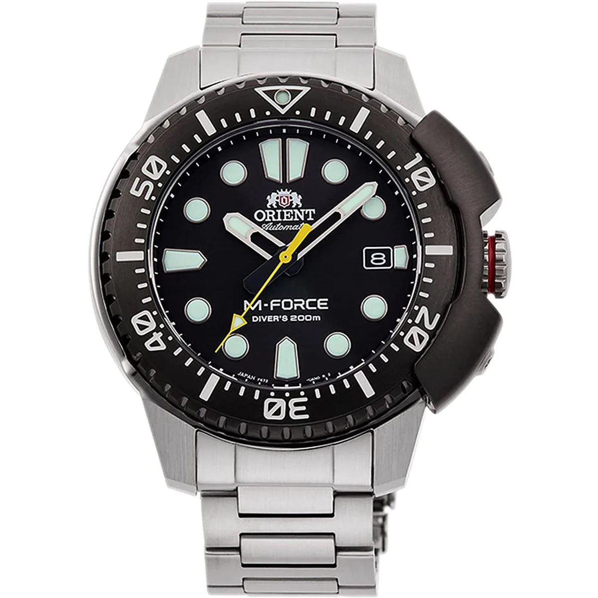 Orient RA-AC0L01B00B M-Force Black Dial Men's Dive Watch 