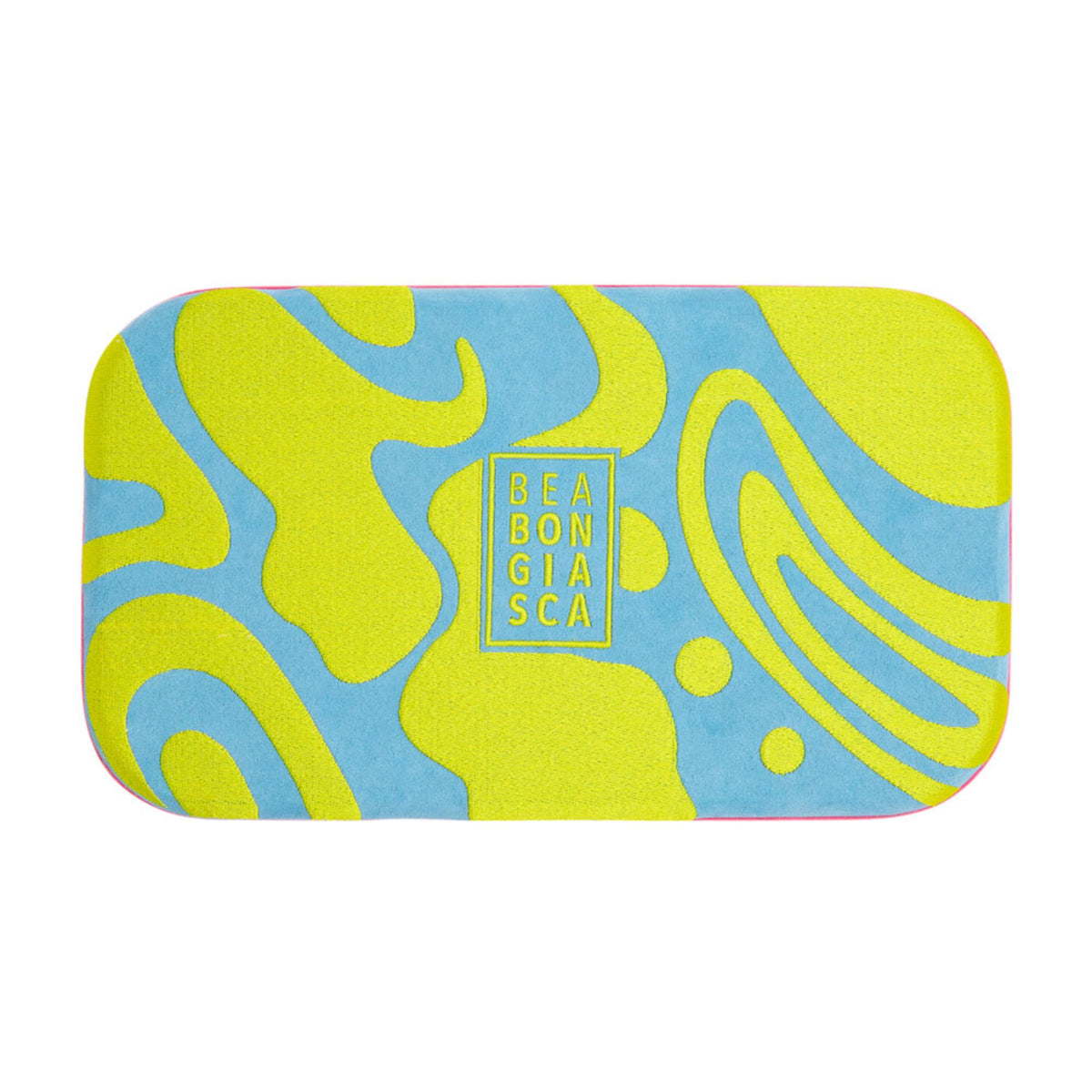 Medium tray lid with multicolor abstract design and BEA BON GIA SCA logo badge