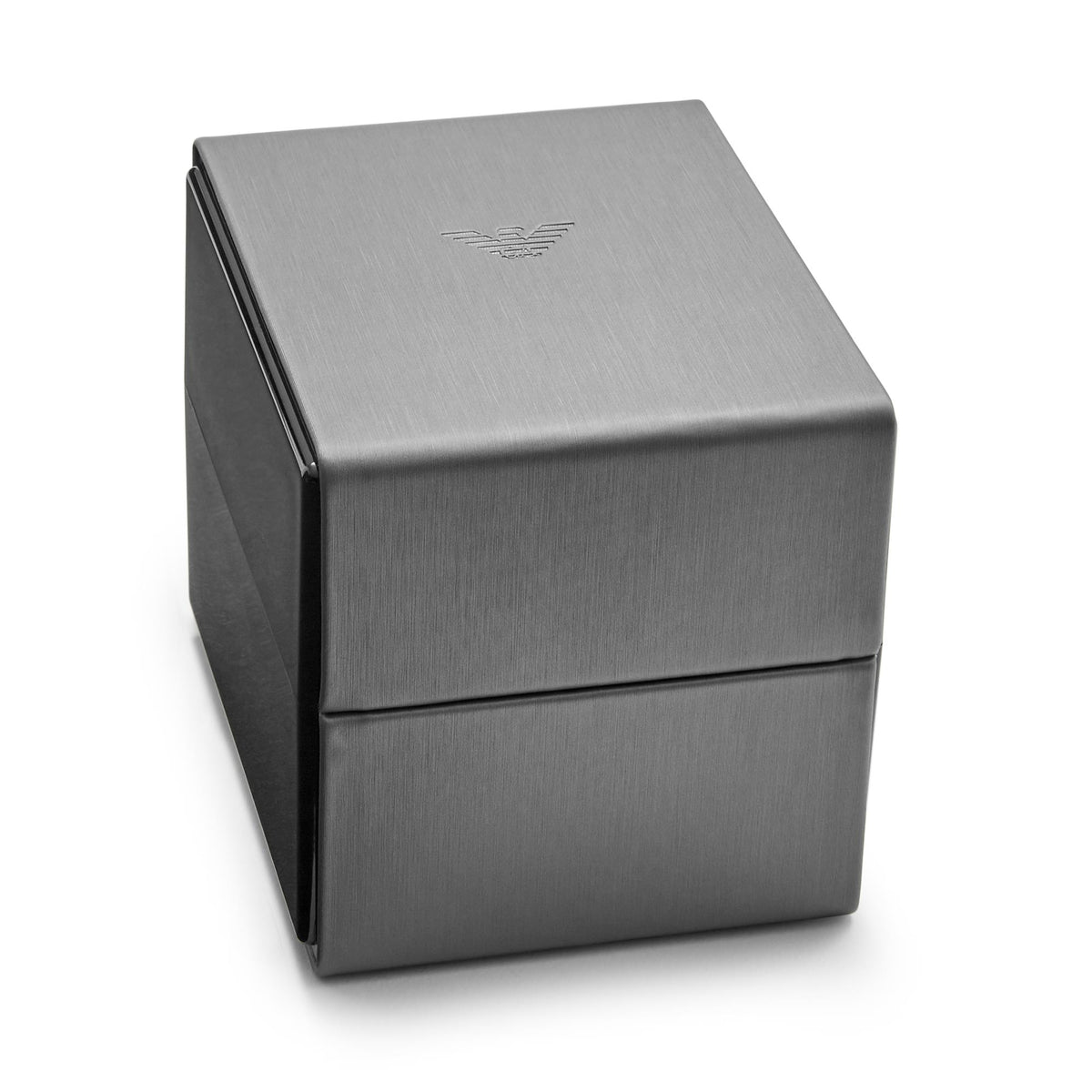 Emporio Armani presentation box with hinged lid and logo