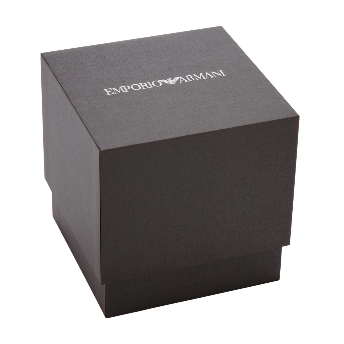Emporio Armani watch gift box with logo, gray