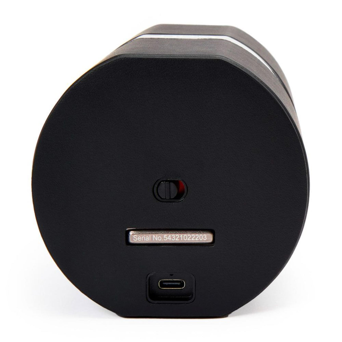Single watch winder back panel with WOLF logo, serial label, and USB power port