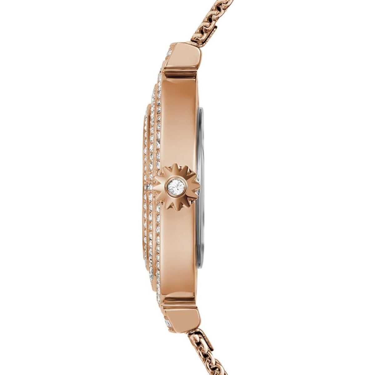 Guess Women's Rose Gold Crystal Tone Watch GW0550L3