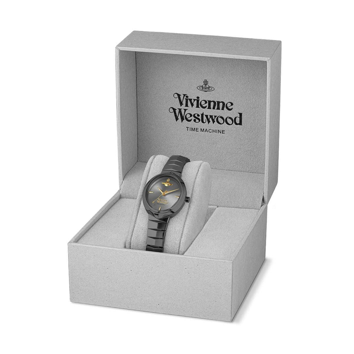 Vivienne Westwood Armour VV314GYGY grey dial watch presented inside the original box