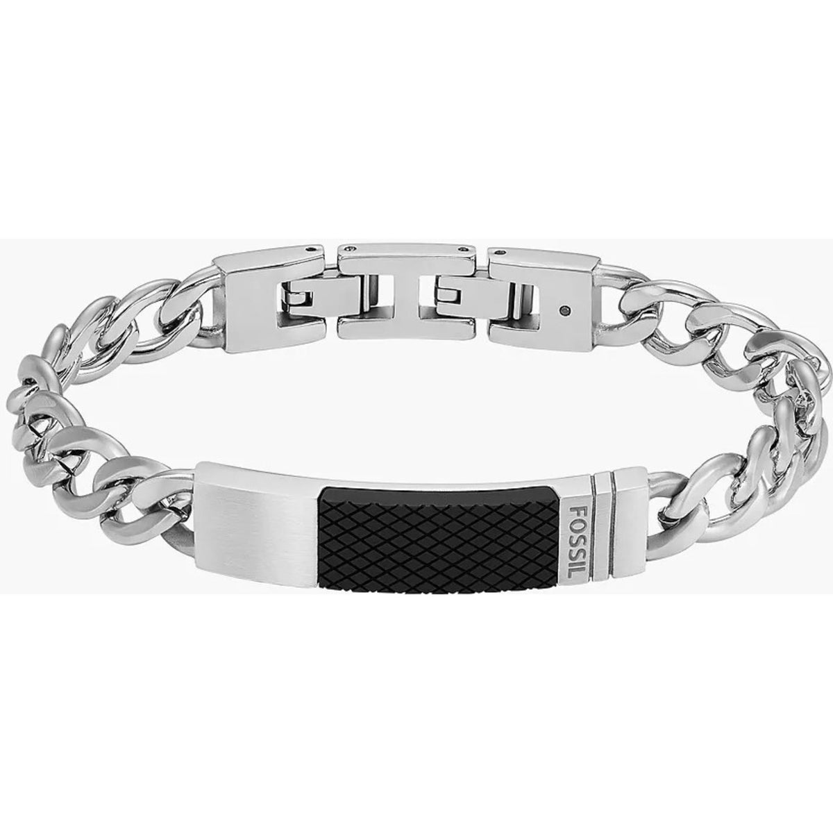 Fossil Textured Plaque Men's Bracelet JF04411040