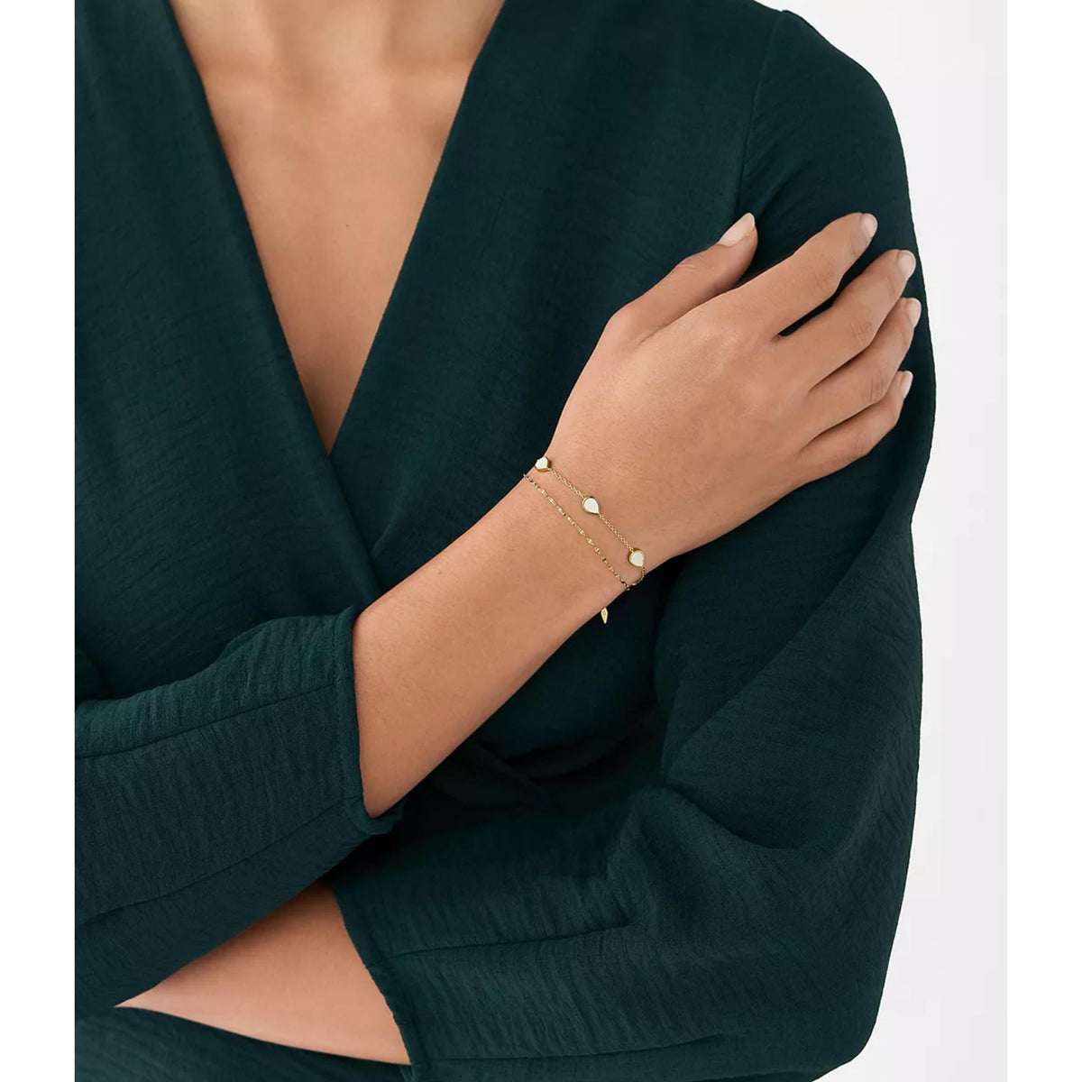 Fossil Mother-of-Pearl Chain Ladies Bracelet JF04317710