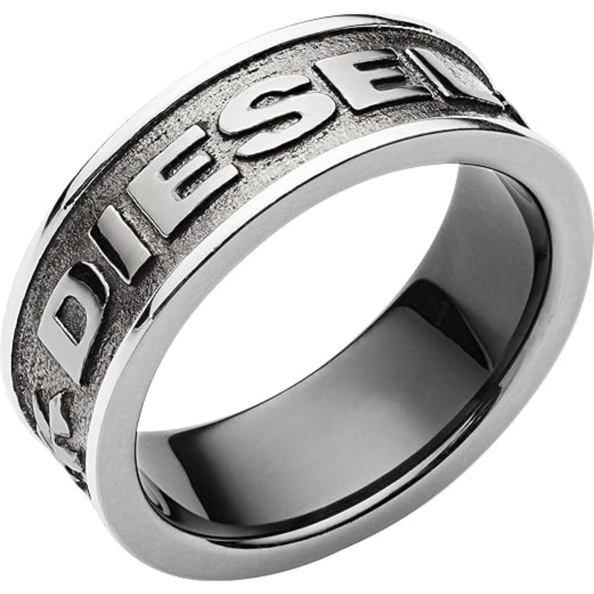 Diesel Men’s Gunmetal Gray Band Ring DX1108060-11.5