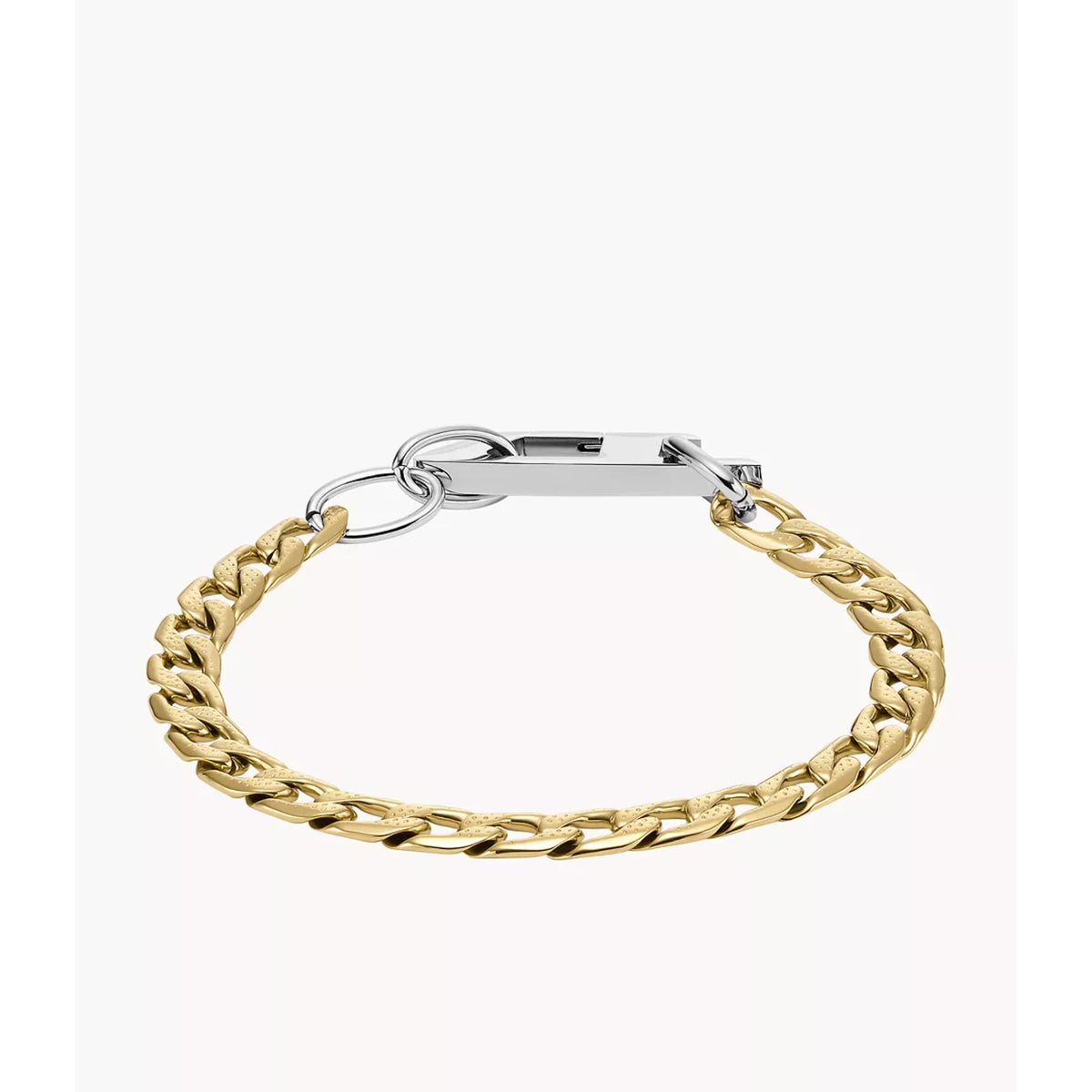 Diesel Two-Tone Gold and Steel Chain Unisex Bracelet DX1437931