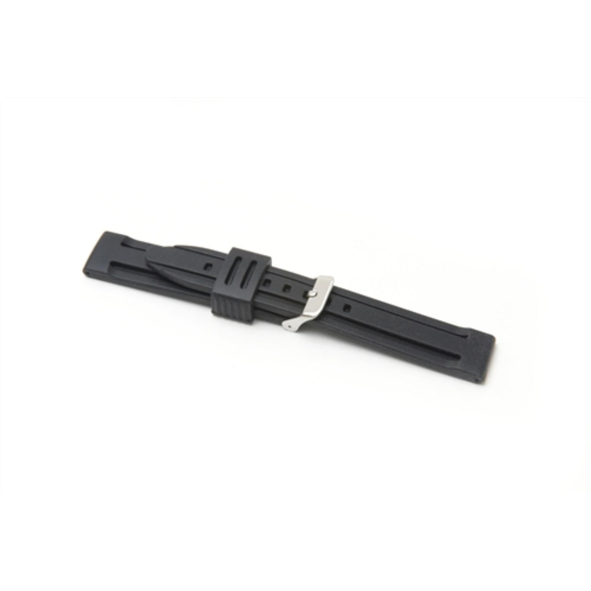 LBS Black Silicone Watch Strap 8001/22 - WatchNation