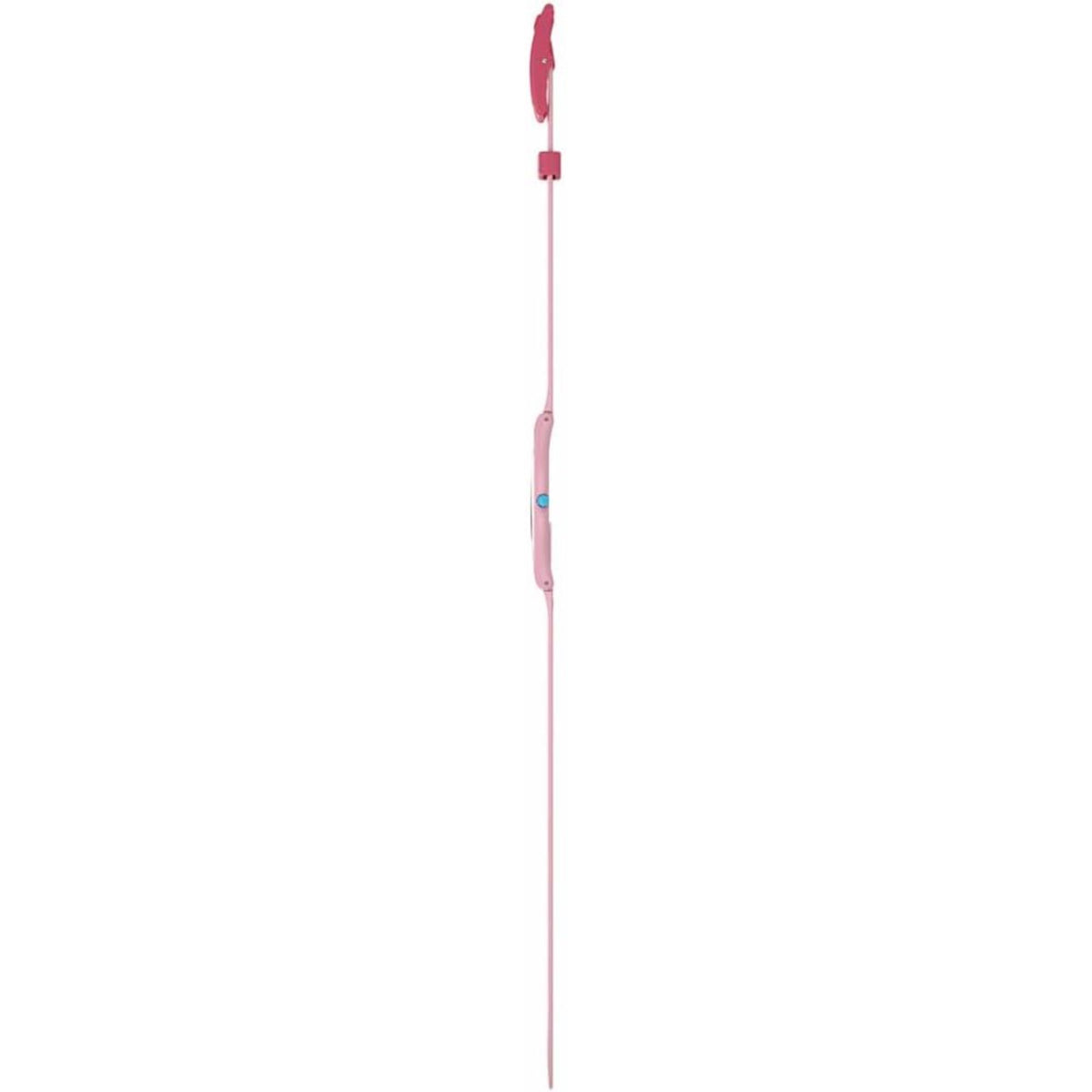 Pink Swatch quartz wristwatch, pink silicone band with small blue crown