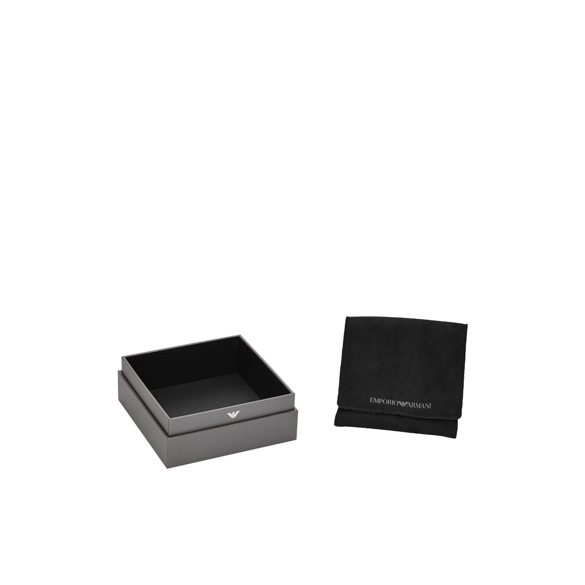 Cuff link gift box and black cloth pouch