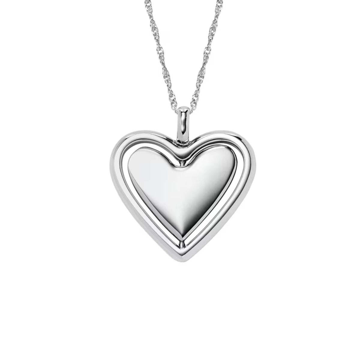 Fossil Legacy Heart Pendant Ladies Necklace JF04836040
