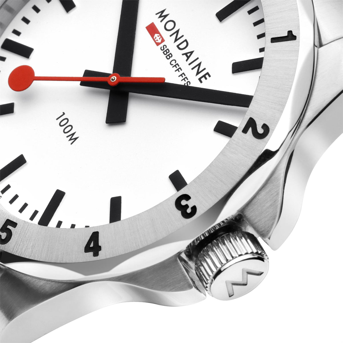 Mondaine Numeri Quartz White Dial Men's Watch MSN.4211B.SK