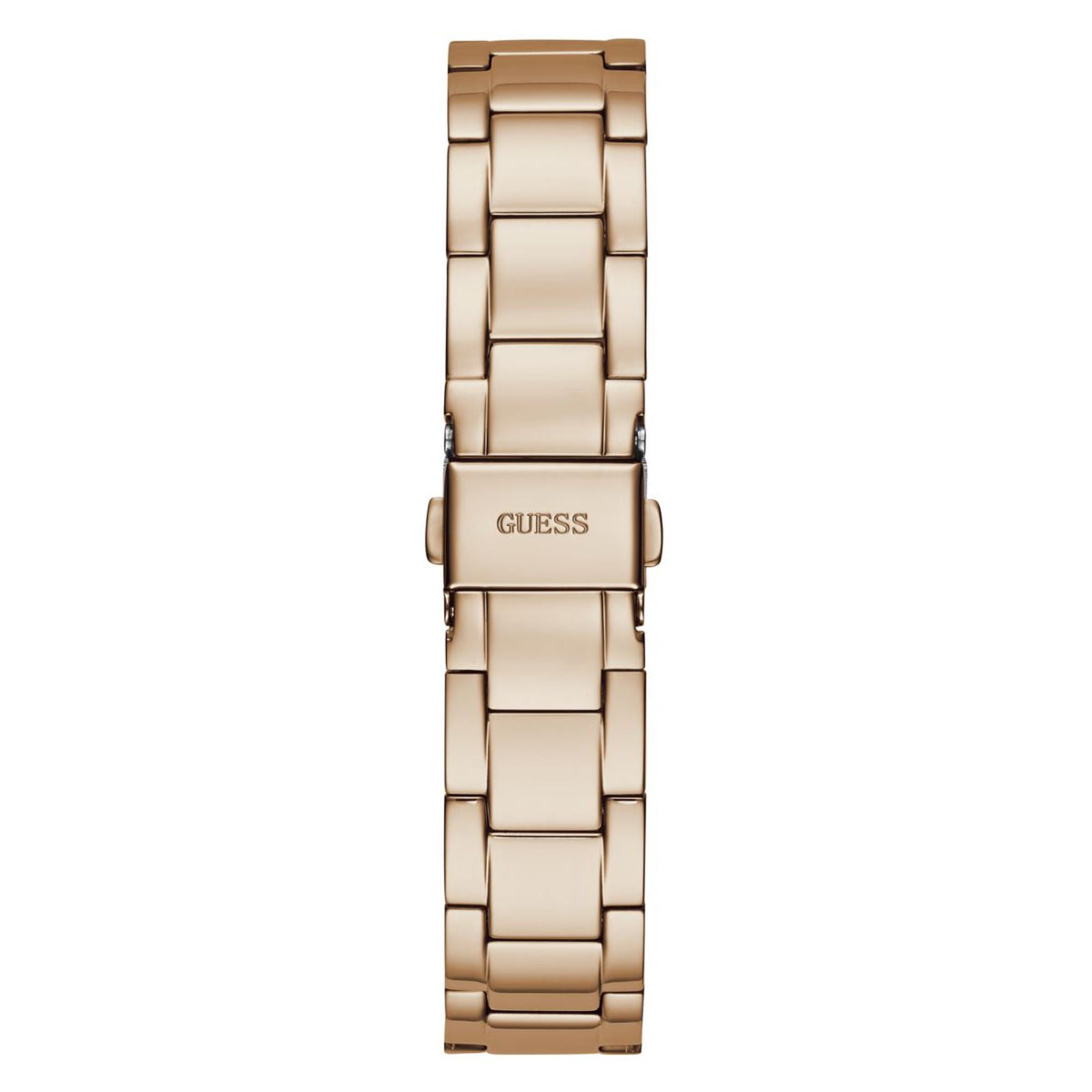 Women’s rose gold stainless steel bracelet watch with clasp and patterned dial
