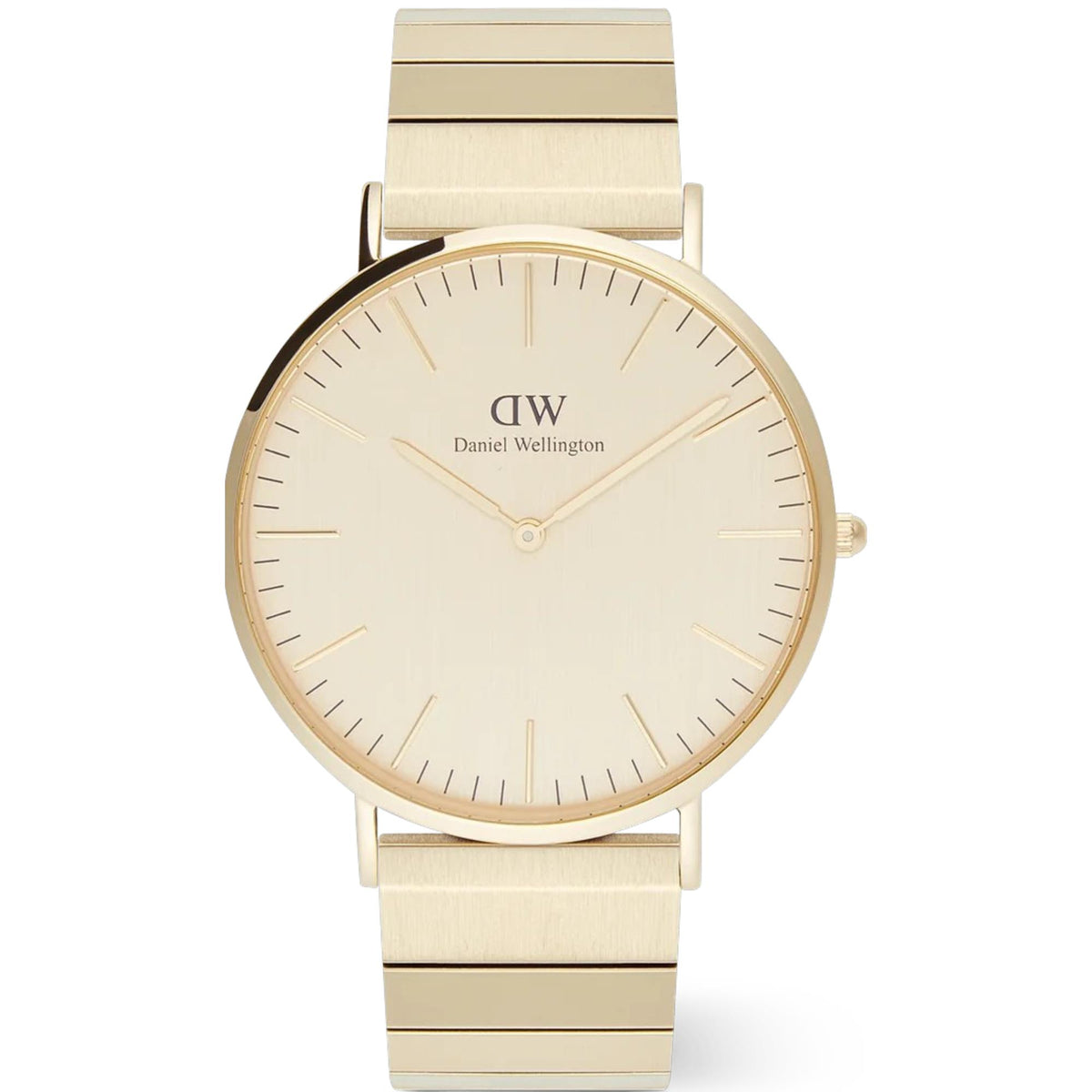 Daniel Wellington Classic Quartz Gold Dial Steel Strap Men's Watch DW00100779