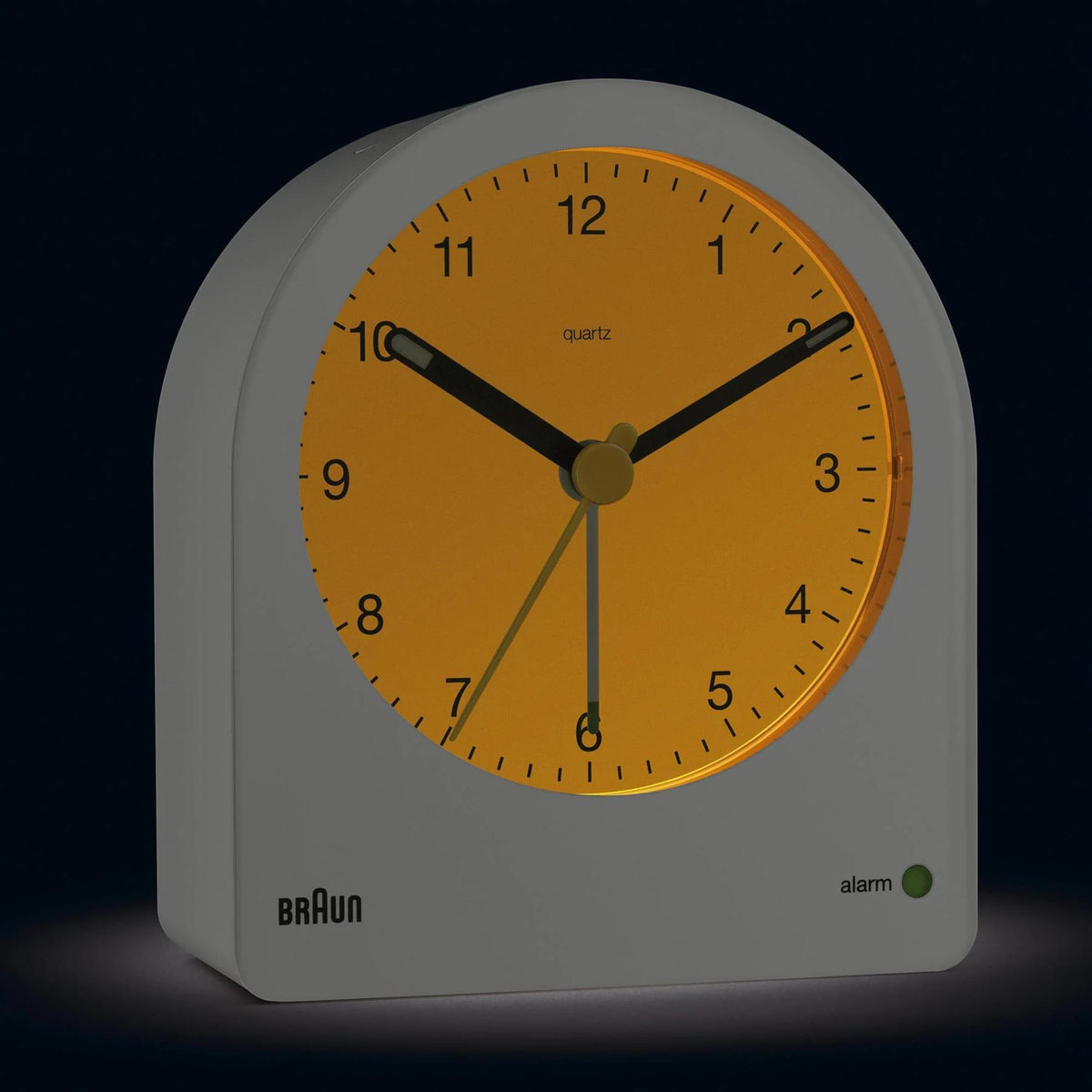 Braun Classic White Dial Alarm Clock BC22W - WatchNation