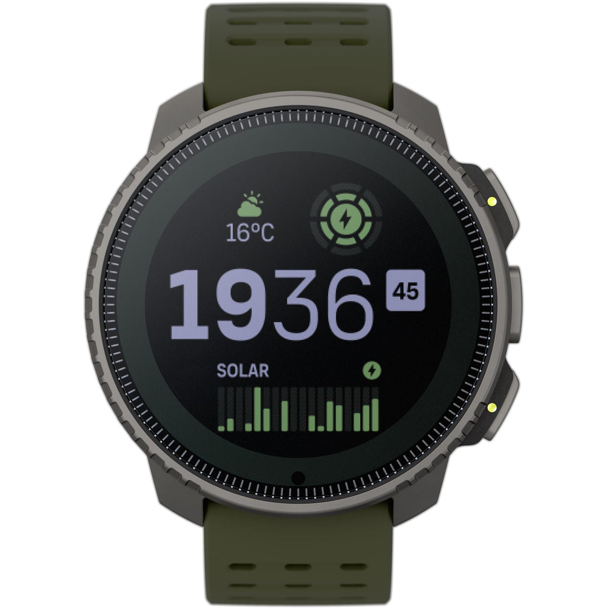 Suunto Vertical Titanium Solar Forest SS050859000 digital smart watch front view