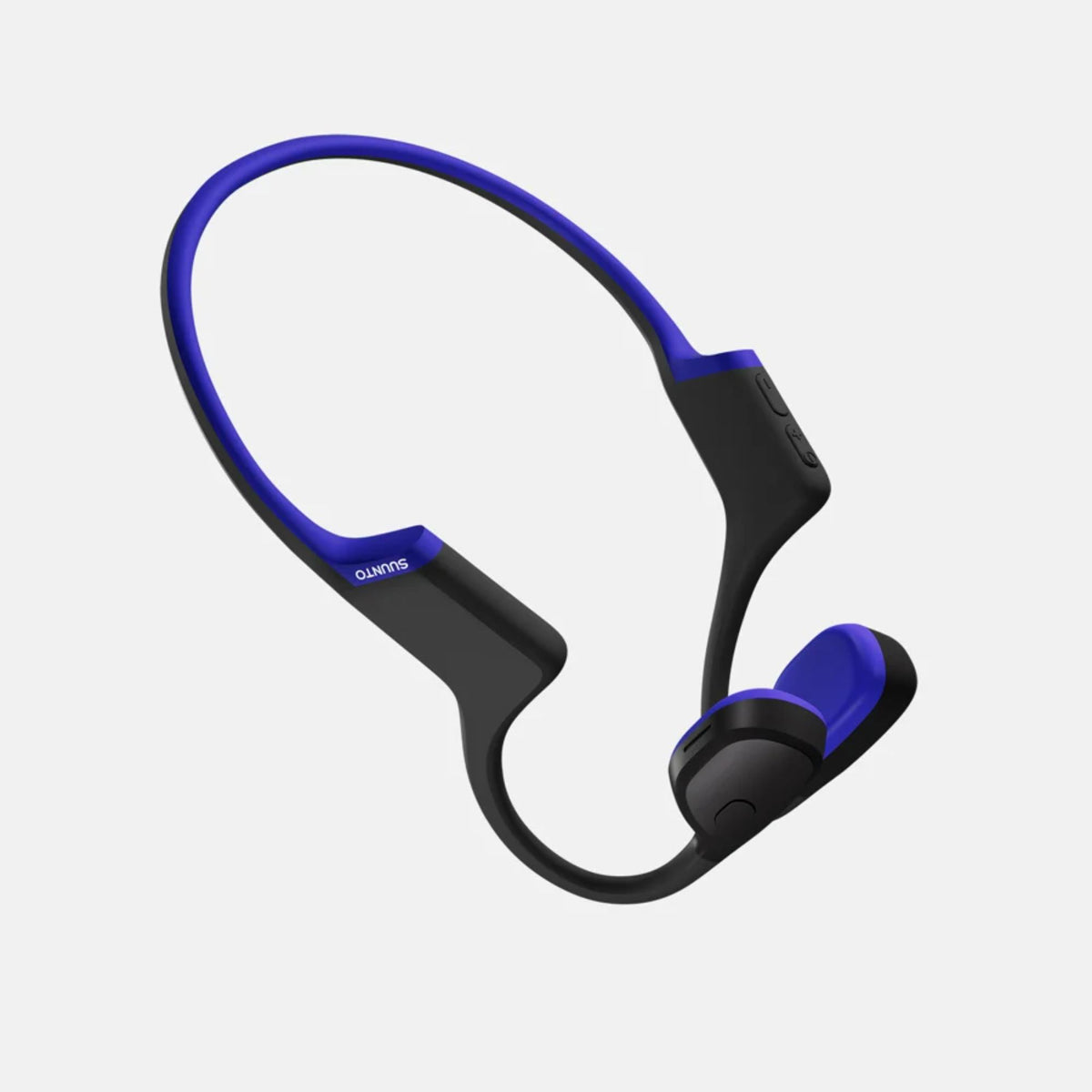Suunto Aqua SS051124000 light tidal black sports open-ear wireless headphones overhead view illustrating flexible neckband shape
