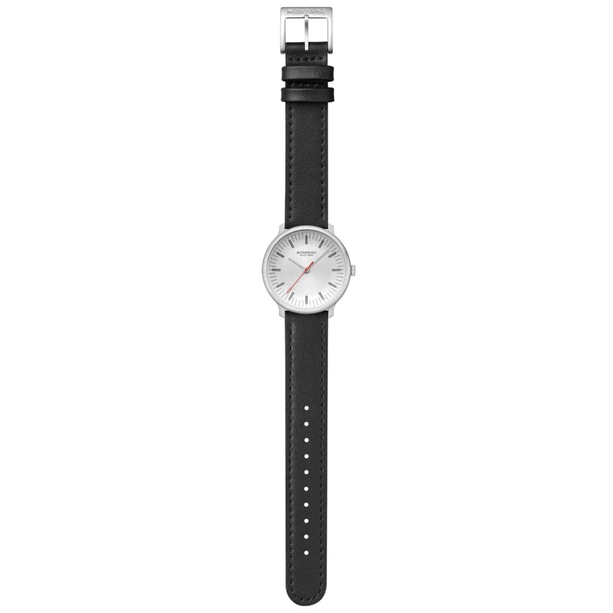 Mondaine Doppio MLE.33110.LBV full length vertical flat lay view