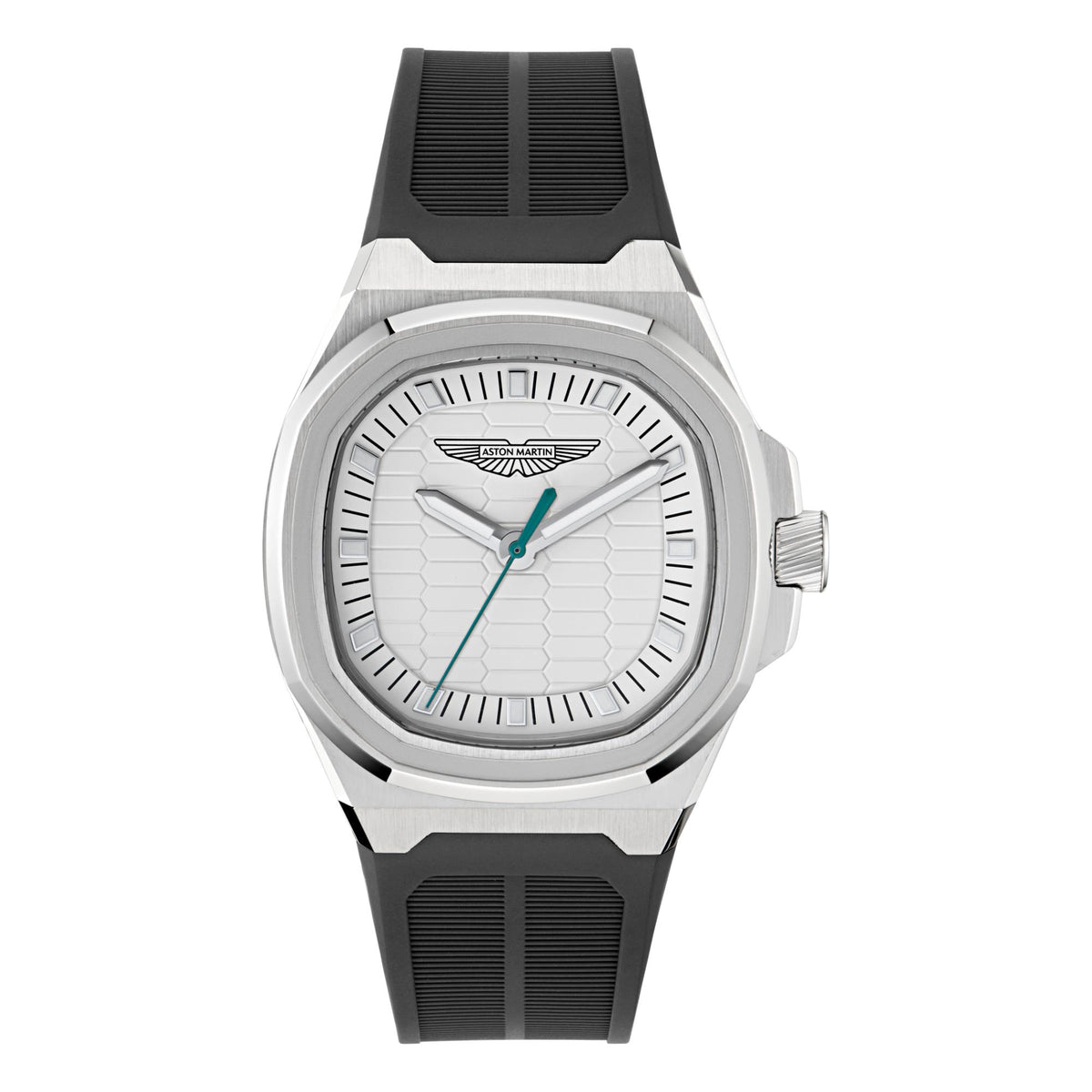 Aston Martin Quartz MTIG1F502 silver dial front view