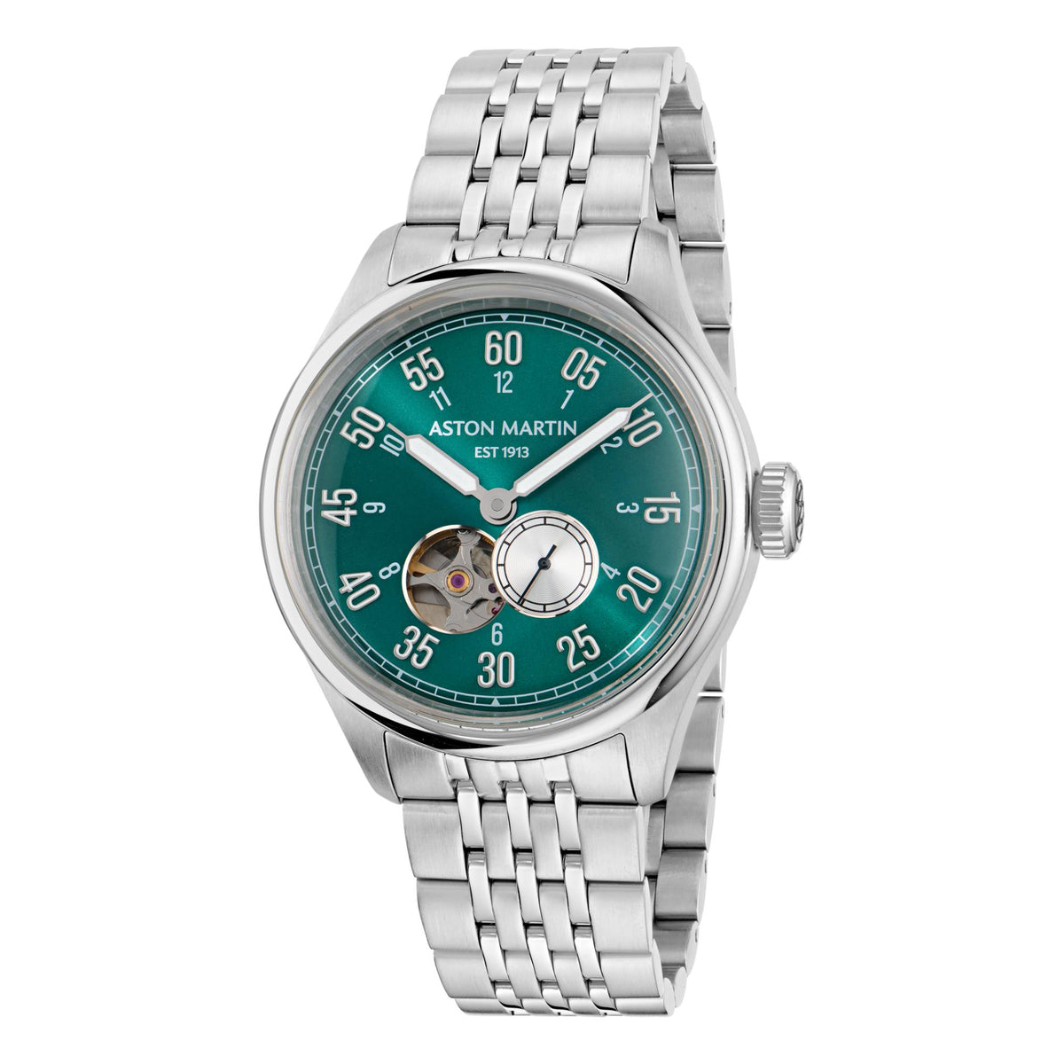 Aston Martin 41mm MTTS1F504 green dial front view