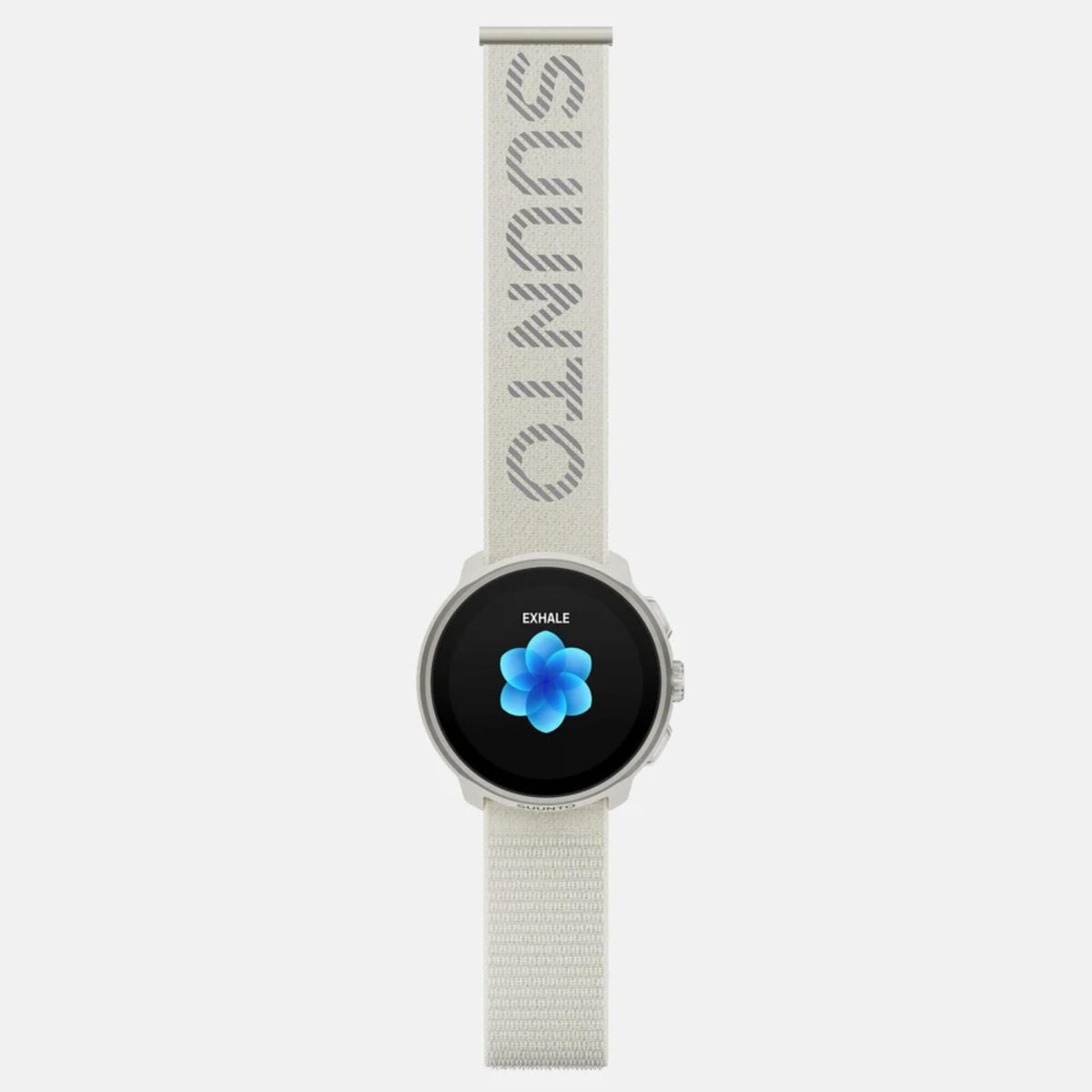 Suunto Athletic 7 Loop Frost Gray SS051132000 front layout displaying smart watch face attached to textile strap