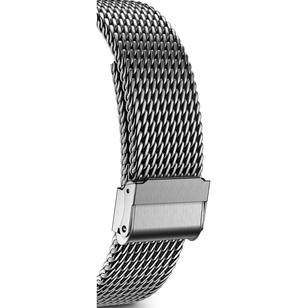 Victorinox Swiss Army chronograph watch with stainless steel mesh bracelet and clasp
