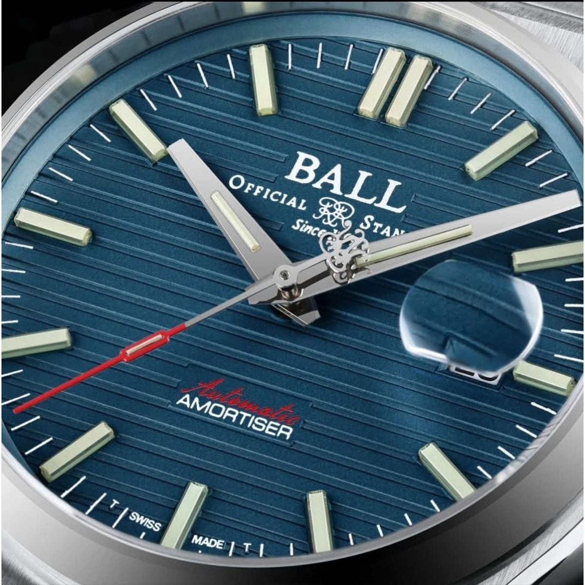 BALL Roadmaster Perseverer Blue Dial Stainless Steel Strap Men's Watch NM9050C-S1-BE - WatchNation