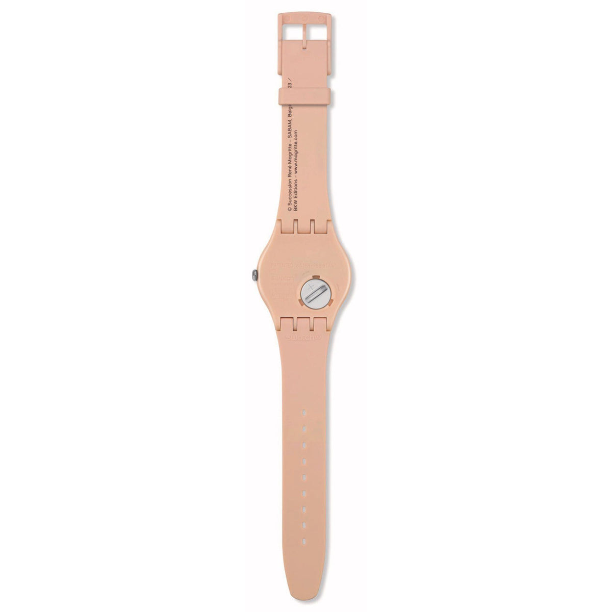 Swatch Art Journey La Trahison Des Images By Rene Magritte Silicon Strap Unisex Watch SO29Z124 - WatchNation