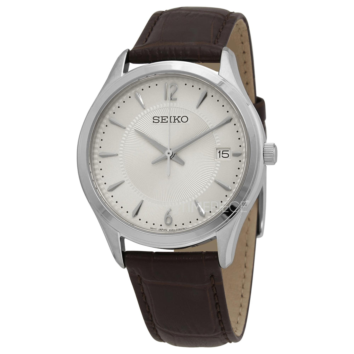 Seiko Essentials SUR421P1 three-quarter front view