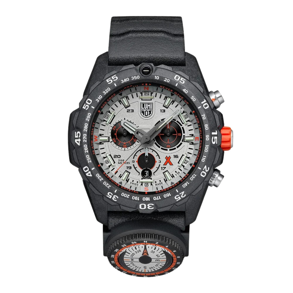 Luminox Bear Grylls Survival Master XB.3748 grey dial front view