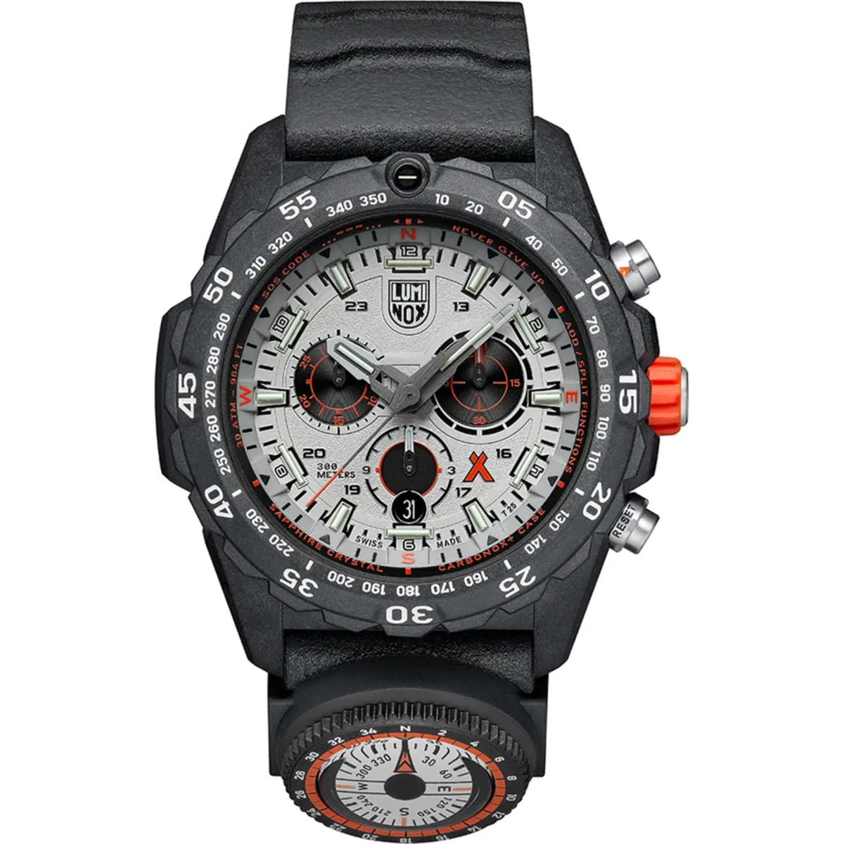 Luminox Bear Grylls Survival Master XB.3748 grey dial front view