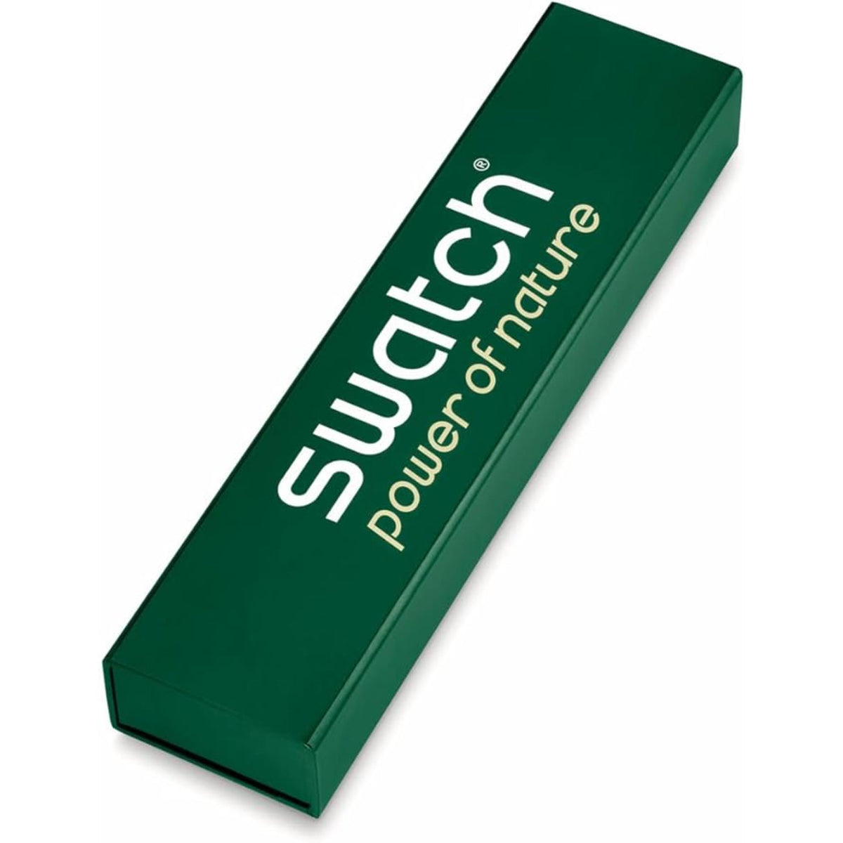Swatch green gift box with Power of Nature logo